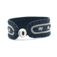 Ellen in Black and with Silver Beads