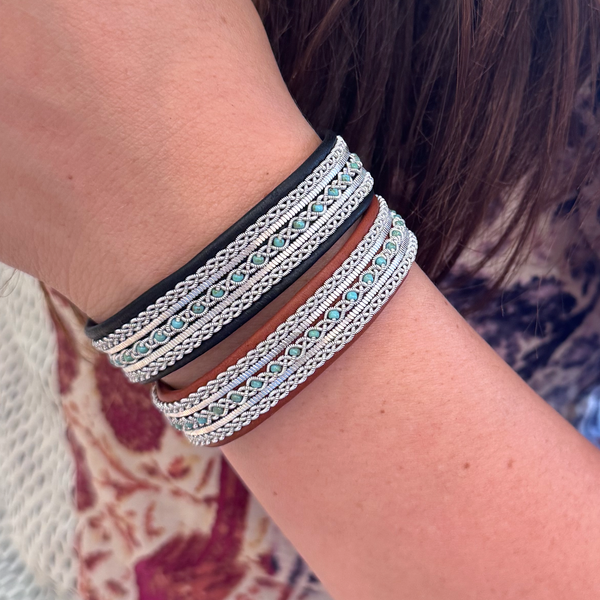 Malin Black with Turquoise Beads