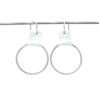 Flat Coil Hoop Earrings