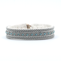 Malin White with Turquoise Beads