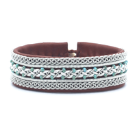 Sierra Camel/White with Turquoise Beads