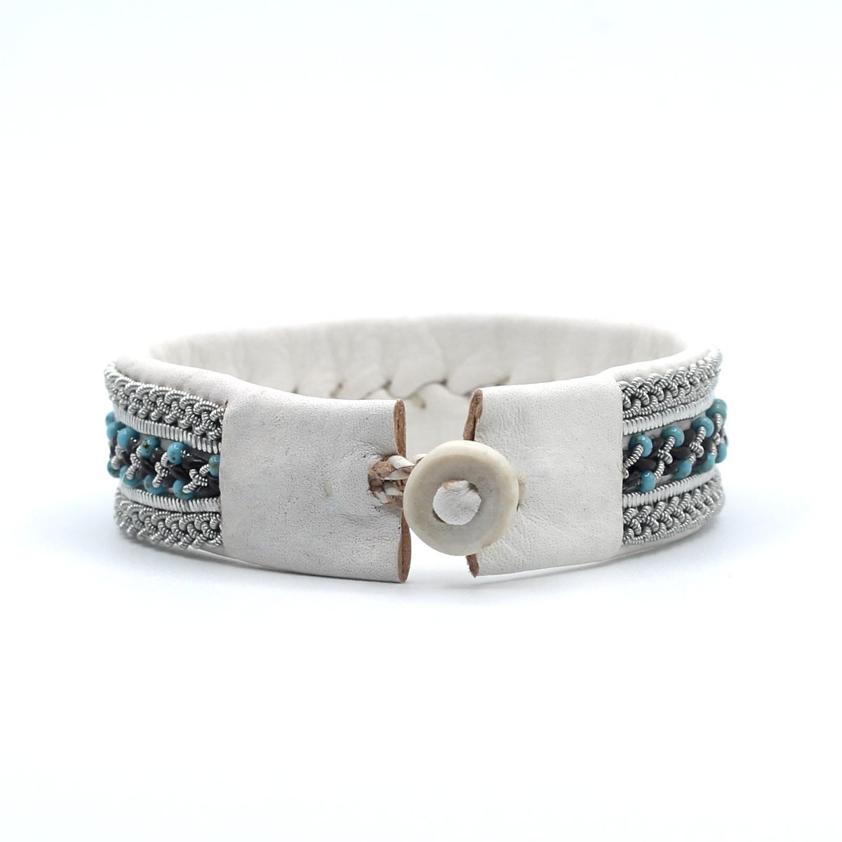 Sierra White with Turquoise Beads