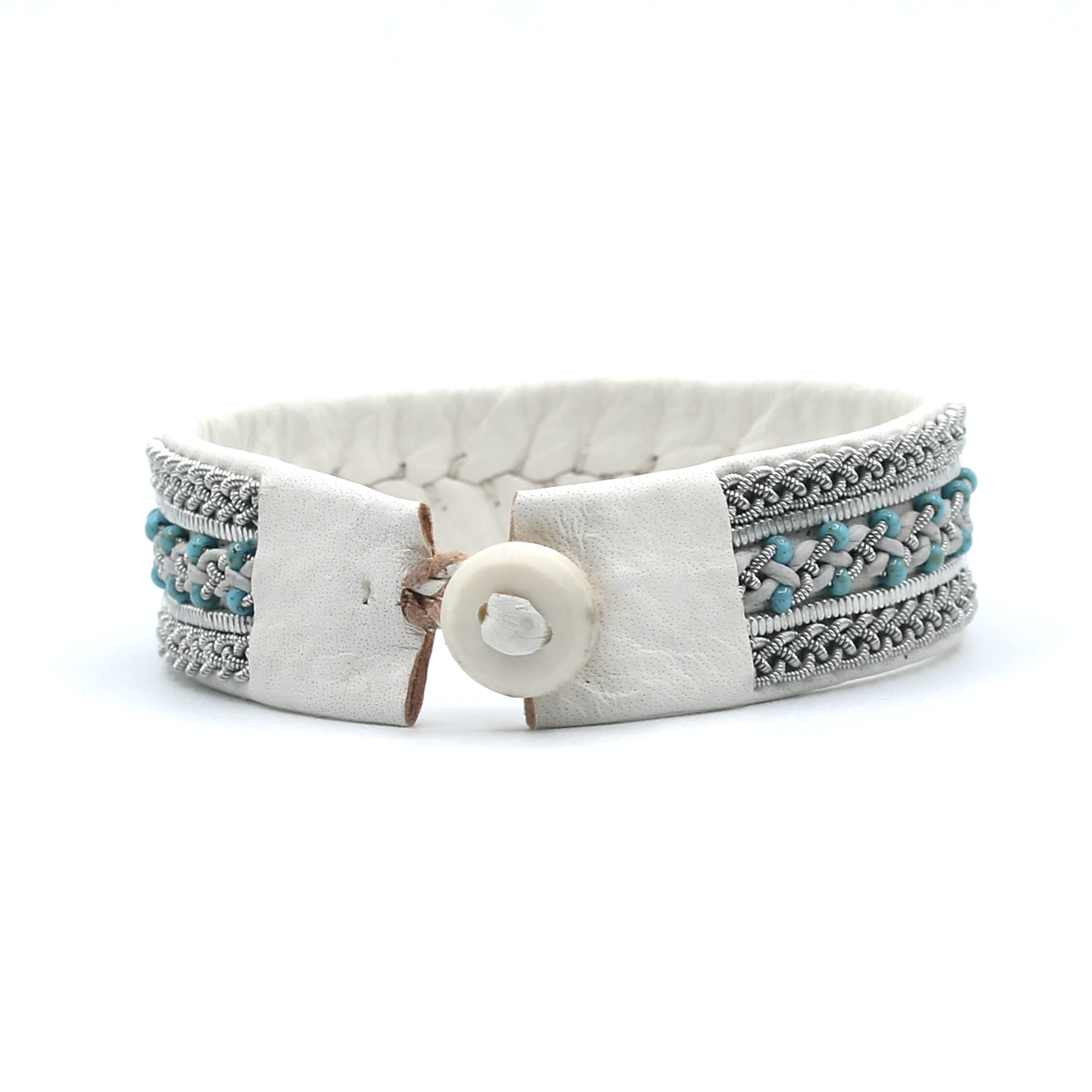 Sierra White with Turquoise Beads